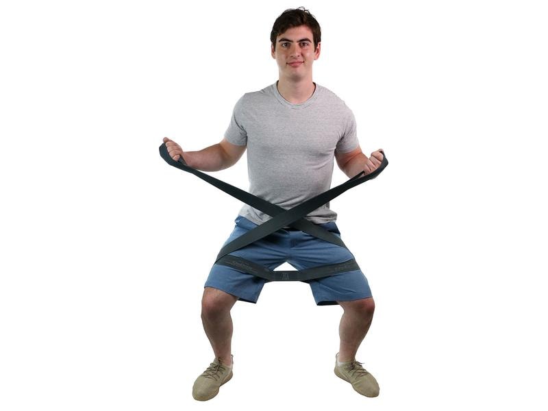 CanDo Fitnessband bande de résistance argentée, extra forte