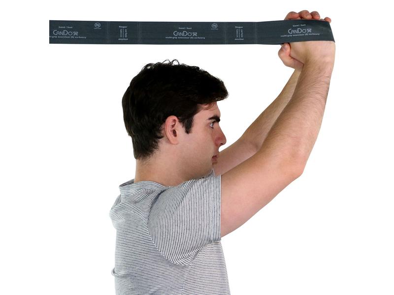 CanDo Fitnessband bande de résistance argentée, extra forte