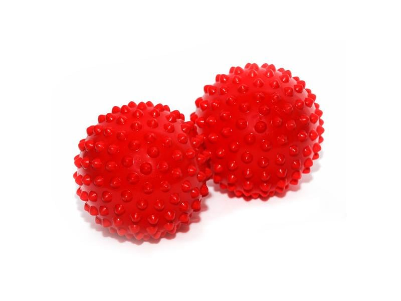 Franklin Reflex Ball Set rot, 2 Faszienbälle 12cm, für Balance- und Gangtraining in der Physiotherapie