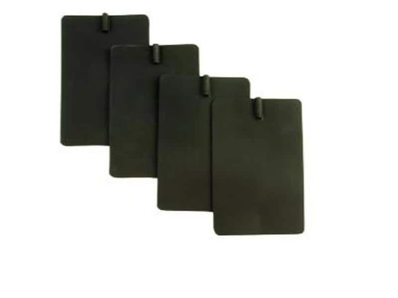 DJO électrodes en caoutchouc noir Sil/Carbon