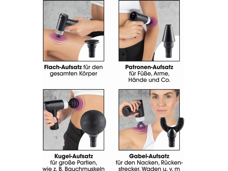 VITALmaxx Massage Gun Mini-Gun 5-piece