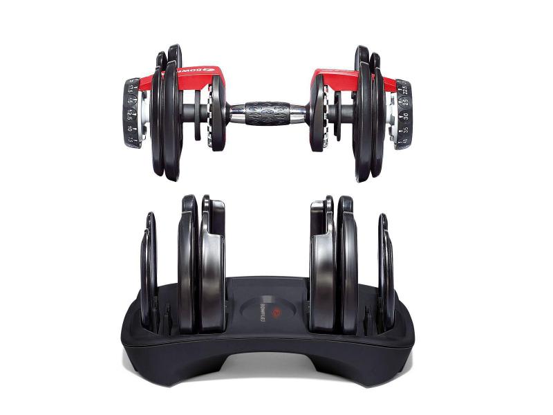 Ensemble d'haltères courts Bowflex Selecttech 552i, 2,3 à 23,8 kg