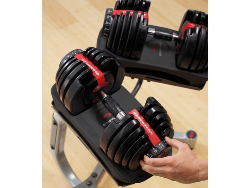 Ensemble d'haltères courts Bowflex Selecttech 552i, 2,3 à 23,8 kg