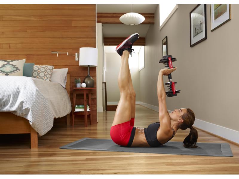 Ensemble d'haltères courts Bowflex Selecttech 552i, 2,3 à 23,8 kg