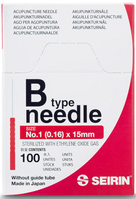 SEIRIN B-Type, 0.16 x 15 mm, red