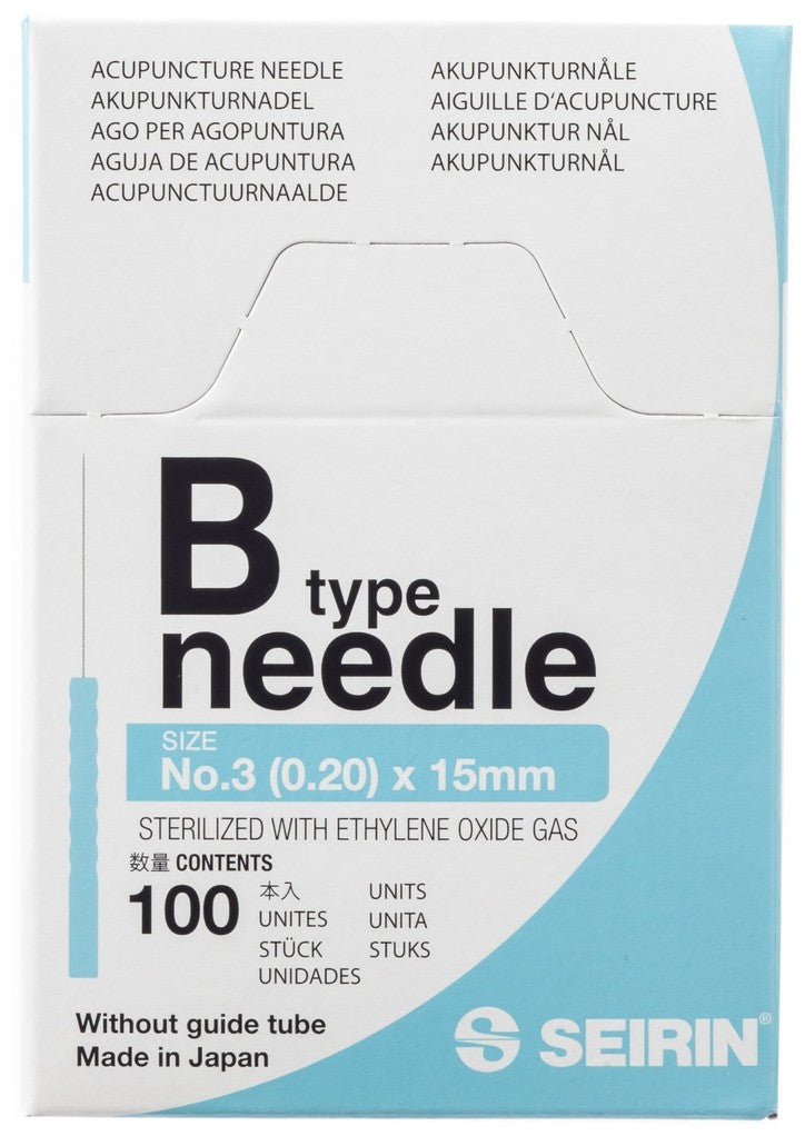 SEIRIN B-Type 0.20 x 15 mm, blue