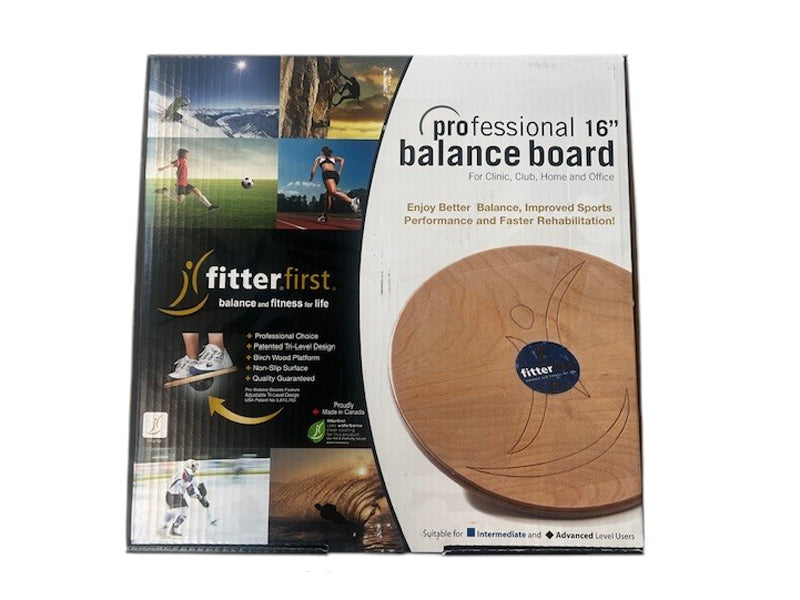 FitterFirst Balance Board Toupie thérapeutique en bois, 39 cm