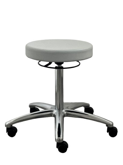 Mayer Swivel Stool 1256, crystal gray, seat height 51–70 cm, for Carpeted floors