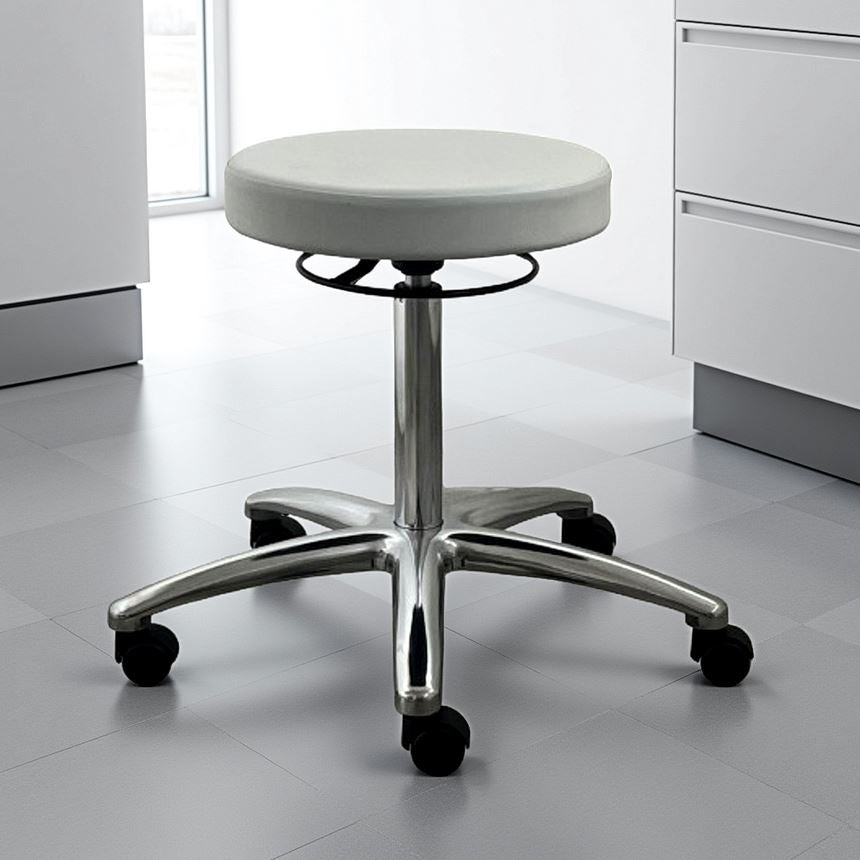 Drehhocker 1256 mit Ringauslösung Teppichboden kristallgrau