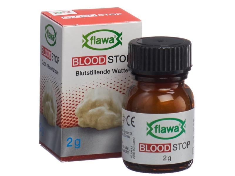 FLAWA hemostatic absorbent cotton sterile Blood Stop 2 g