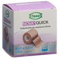 FLAWA Nova Quick kohäsive Fixierbinde latexfrei 6 cm x 4.5 m, hautfarbig