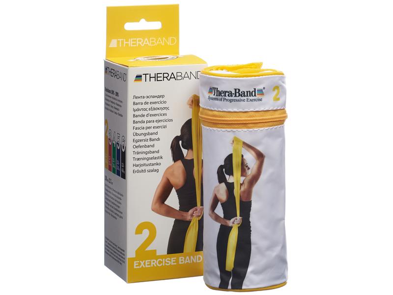 Thera-Band Fitnessband gelb, leicht, 2.5 m