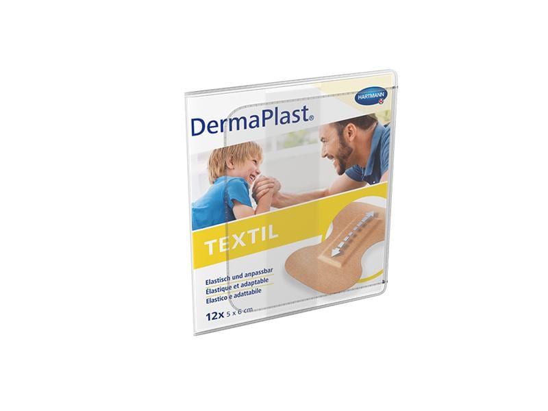 DermaPlast Textil Fingerspitzenverband, 5 x 6 cm, 12 Stück