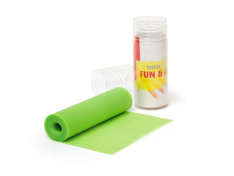 SISSEL Fun & Active Fitness Band, green, high resistance, latex-free, 15 cm x 2 m