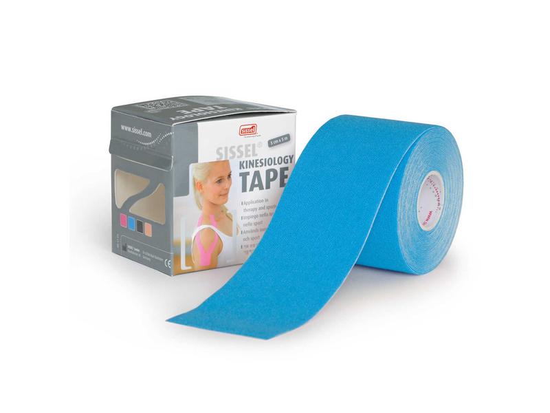 SISSEL Kinesiologie Tape 5cm x 5m blau, atmungsaktiv, für Kinesiotaping und Rehabilitation