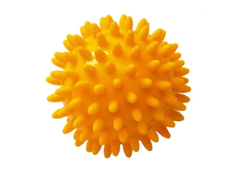 SISSEL Spiky Ball, yellow, Ø 8 cm, 2 pieces