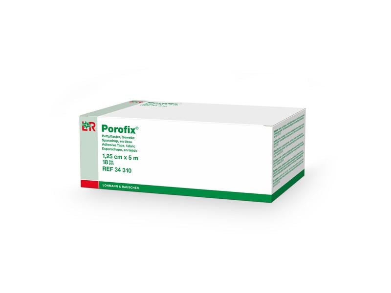 L&amp;R Porofix Heftpflaster 2.5 cm x 5 m, 12 Stück