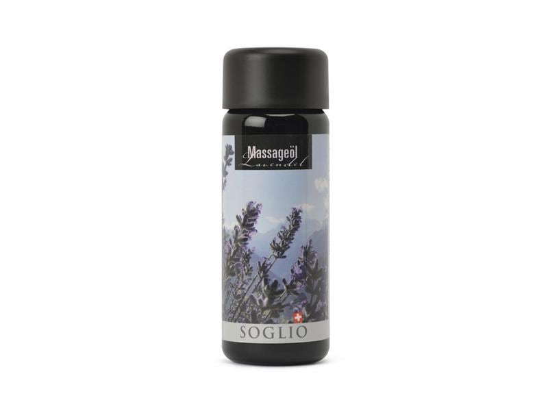 Soglio Massageöl Lavendel 100ml, entspannend, für Massage und Körperpflege in der Praxis