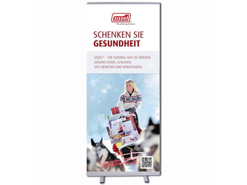 SISSEL Roll-up Schenken Sie Gesundheit deutsch