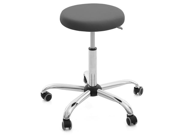 Tabouret Chattanooga Galaxy Montane, rond, gris graphite, réglable en hauteur, pour