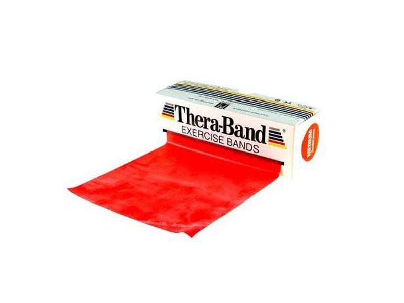 Thera-Band Bande de fitness rouge, résistance moyenne, 45.7 m