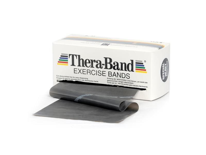 Thera-Band Bande de fitness noire, très résistante, 45.7 m