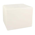 MEDiDOR Cube de positionnement Skai Tundra blanc 50 x 40 x 45 cm