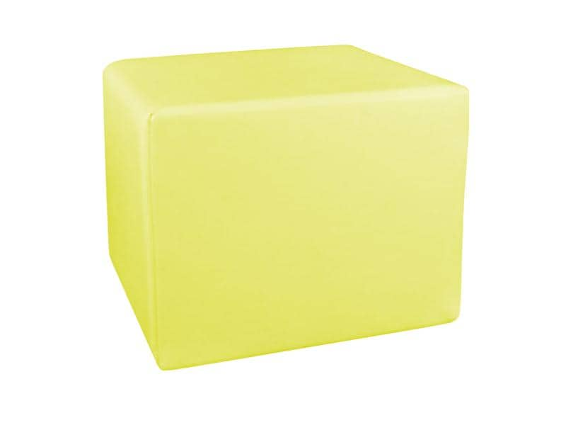 MEDiDOR Cube de positionnement Skai Tundra limonade 50 x 40 x 45 cm