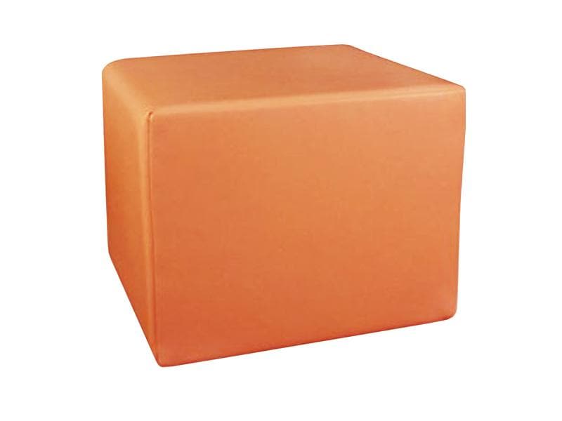 MEDiDOR Cube de positionnement Skai Tundra orange 50 x 40 x 45 cm