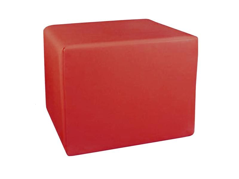 MEDiDOR Cube de positionnement Skai Tundra cerise 50 x 40 x 45 cm