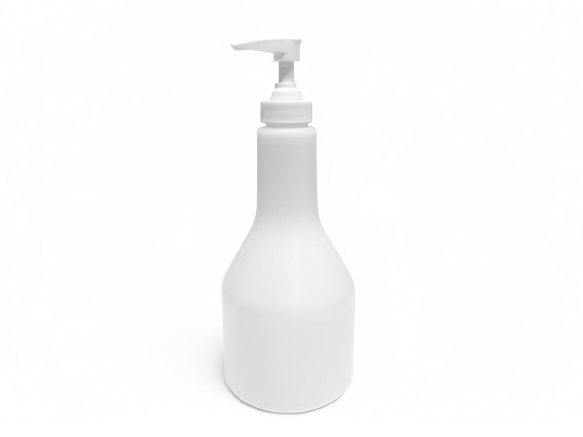 Bouteille à massue 500ml avec distributeur blanc
