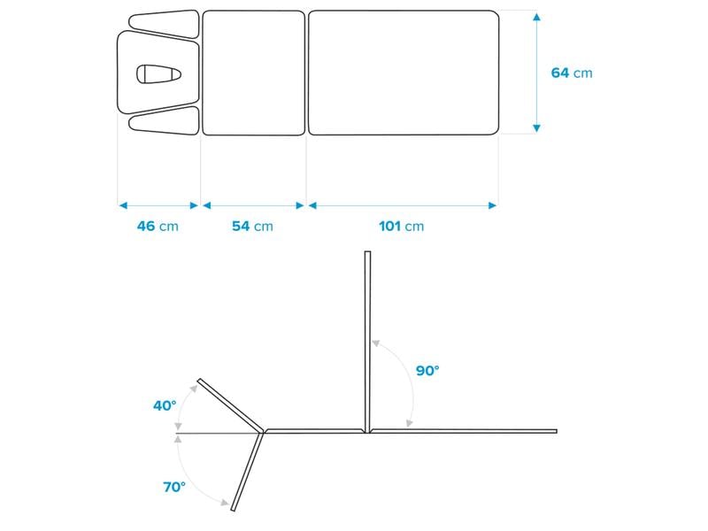 Chattanooga Chaise longue Galaxy 5 pcs. électrique