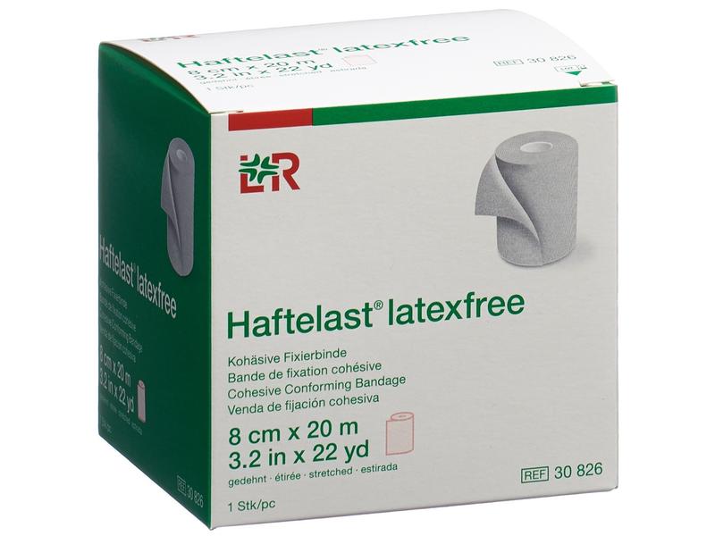 Bande adhésive L&amp;R Haftelast / Cohefix beige, 8 cm x 20 m