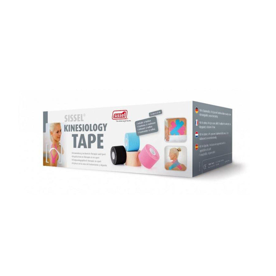 SISSEL Kinesiology Tape, blue, 5- cm s x 5 m, 6 pieces