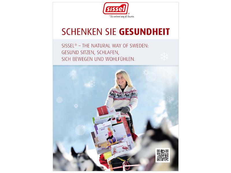 SISSEL Poster Give the gift of health German DIN A1