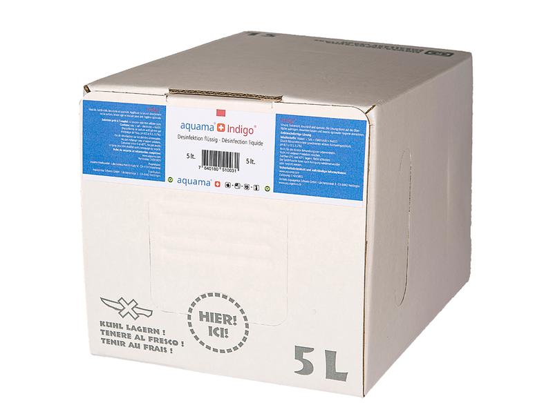 Aquama Disinfectant Indigo Bag in Box 5 Liter