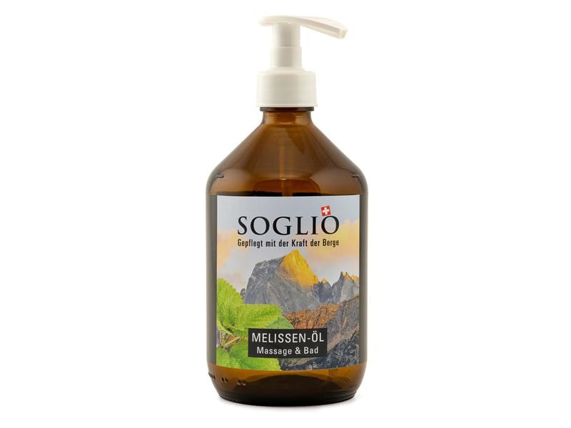 Huile de massage Soglio à la mélisse 520 ml