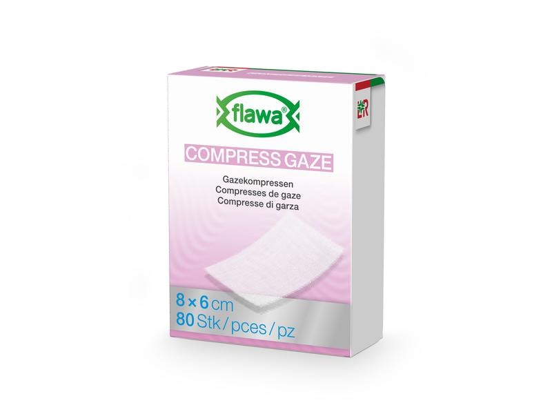 FLAWA Gazekompressen 6 x 8 cm