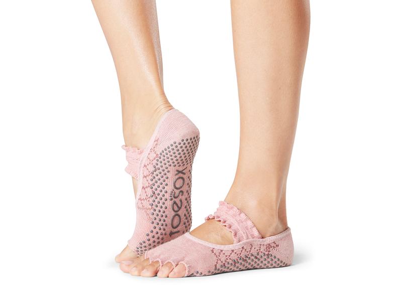 Toesox open toe socks Mia Half Toe S, Heartwood