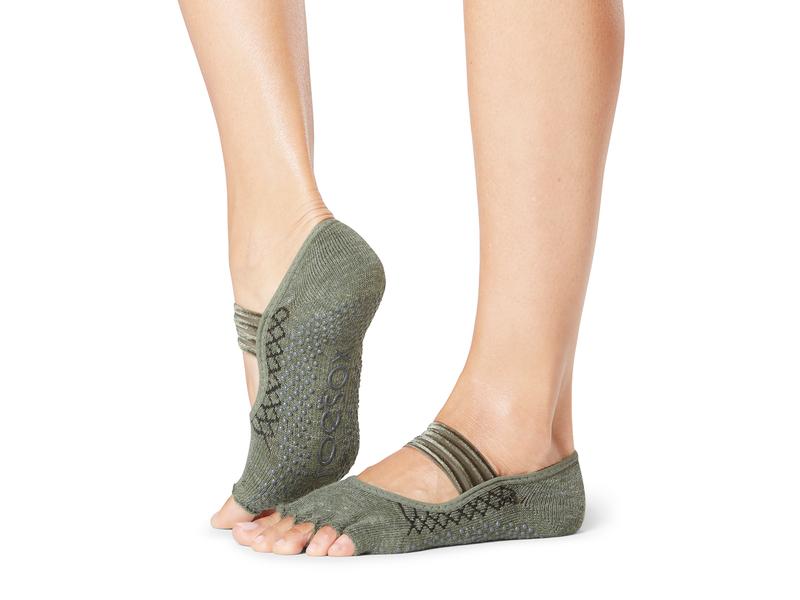 Toesox Chaussettes ouvertes pour orteils Mia Half Toe S, matelassées