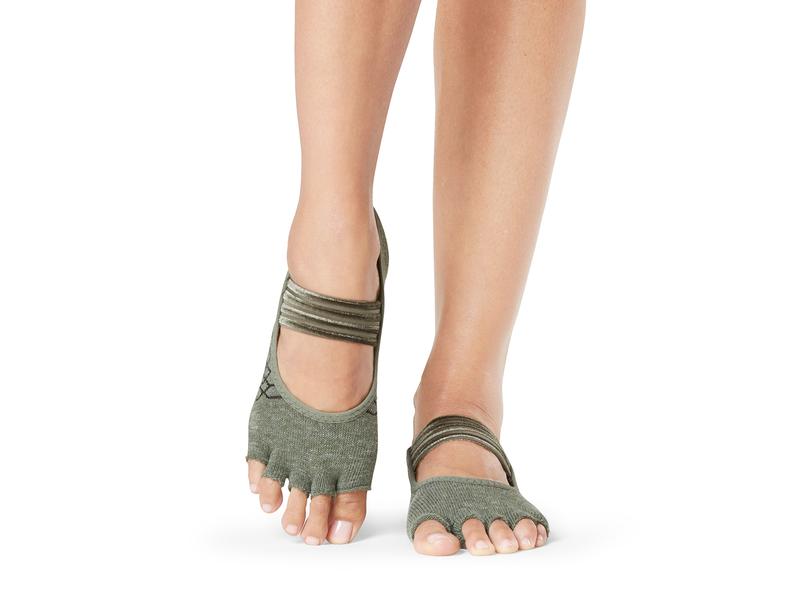 Toesox open toe socks Mia Half Toe S, Quilted