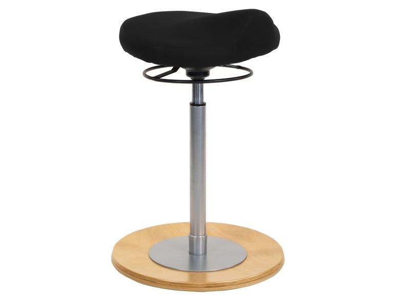 Mayer Swing Stool 1101, black, seat height 54–80 cm, comfort seat