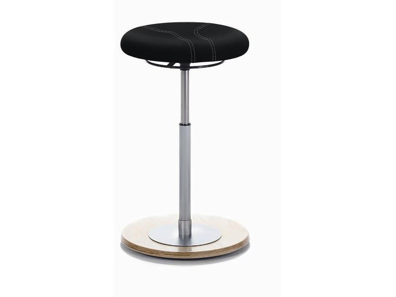 Mayer Swing Stool 1110, black, seat height 54–79 cm, round seat