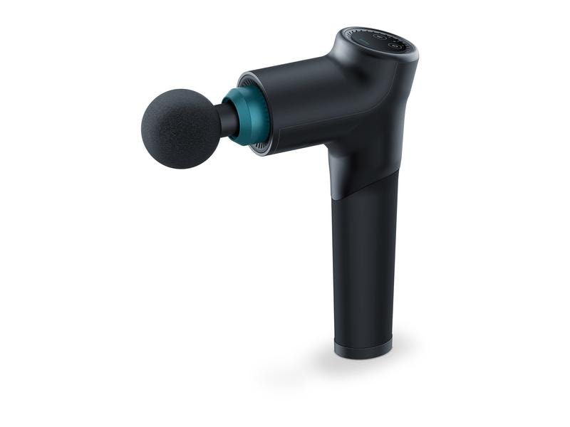 Beurer MG 185 Massage Gun, 9 Intensitätsstufen mit 5 Aufsätzen, für Triggerpunktmassage in der Therapie