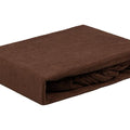 MEDiDOR Housse de serrage en tissu éponge avec évidement pour le visage brun
