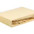 MEDiDOR Housse de serrage en tissu éponge avec évidement pour le visage jaune