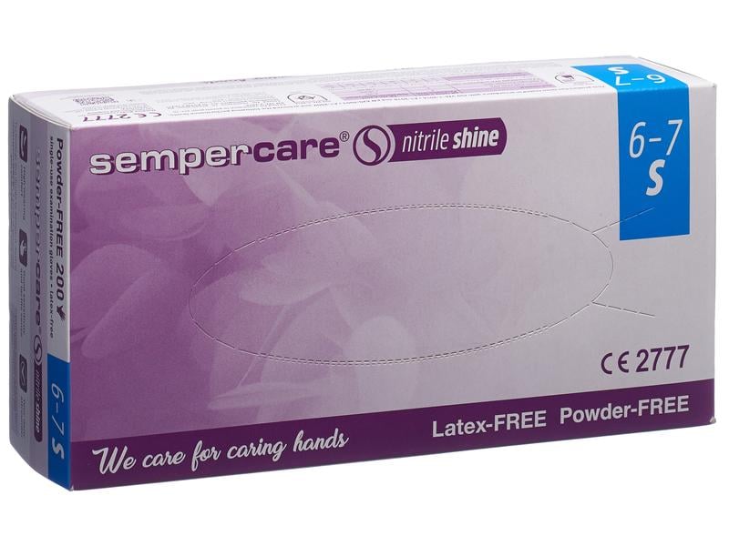 Sempercare Einweghandschuh Nitril shine Grösse S, 200 Stück