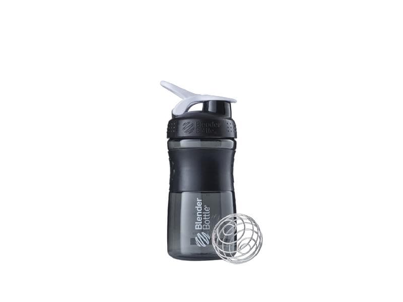 Blender Bottle Shaker &amp; Trinkflasche SportMixer Flip 590 ml, Black/White