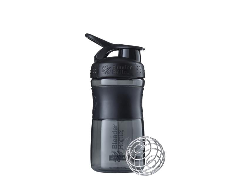 Blender Bottle Shaker &amp; Trinkflasche SportMixer Flip 590 ml, Black/Black