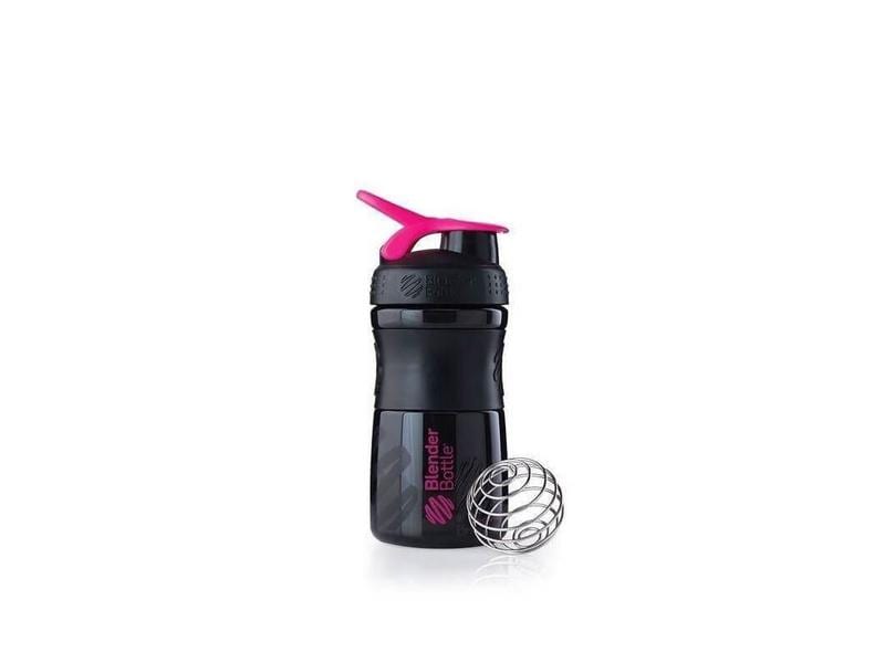 Blender Bottle Shaker &amp; Trinkflasche SportMixer Flip 590 ml, Black/Pink